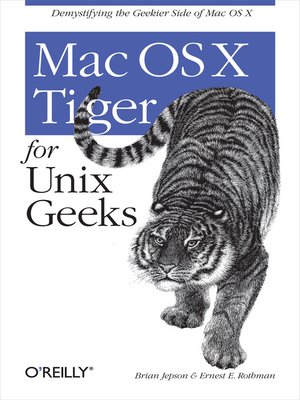 cover image of Mac OS X Tiger for Unix Geeks